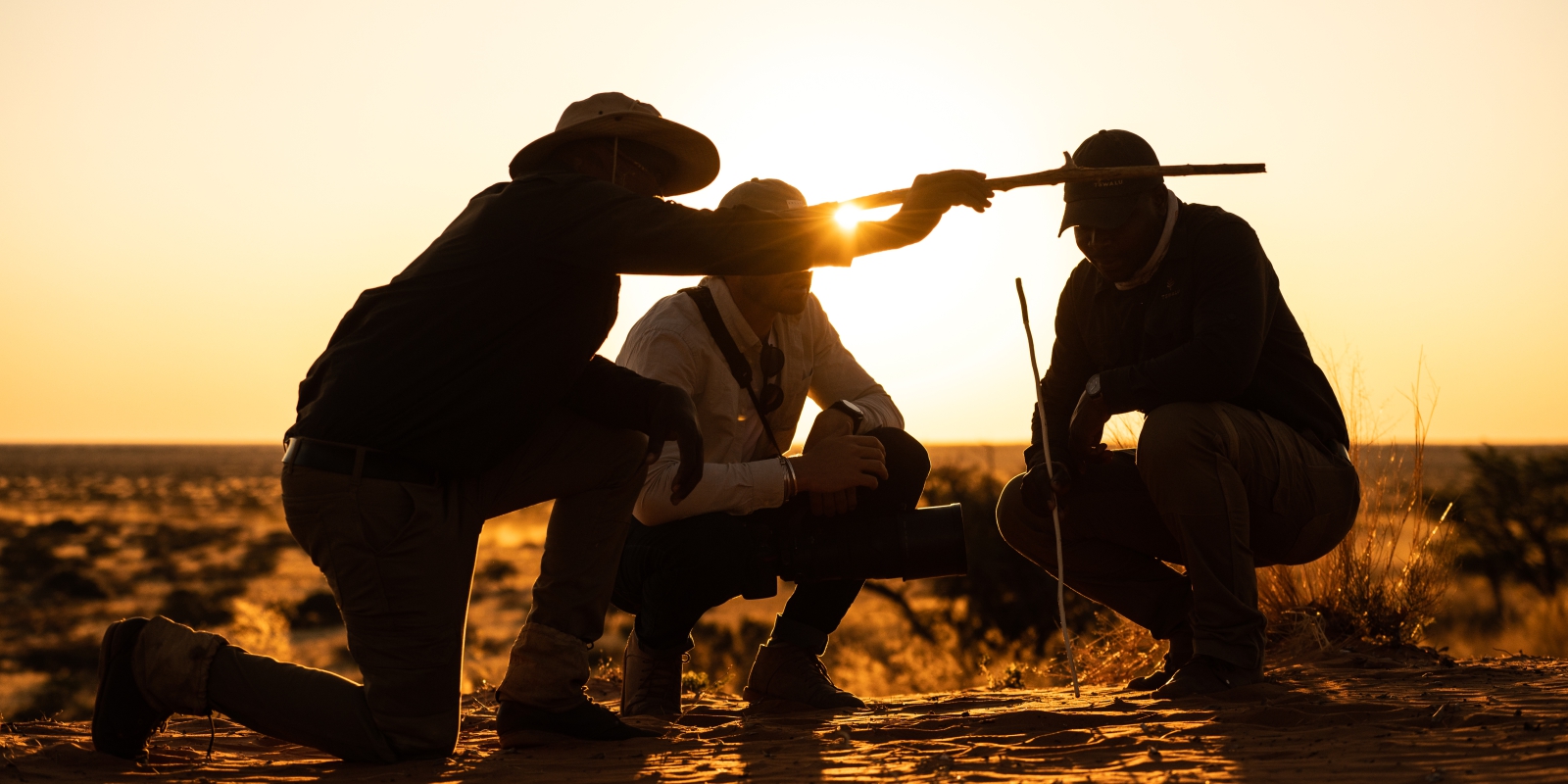 Tracking in the Kalahari sands