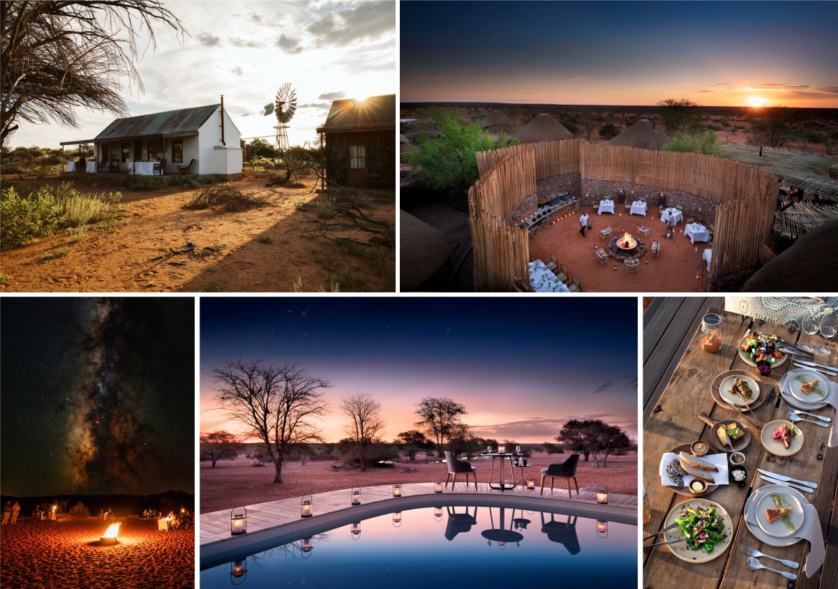 Dining options at Tswalu Kalahari