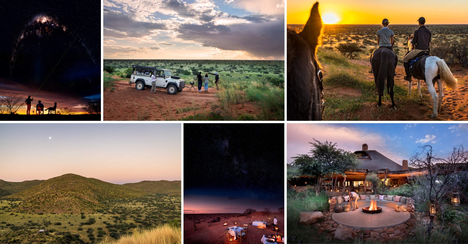 ROMANTIC SAFARI at Tswalu Star gazing, dune sundowners, horse riding, naledi landscape, dune dinner, Tarkuni fire pit