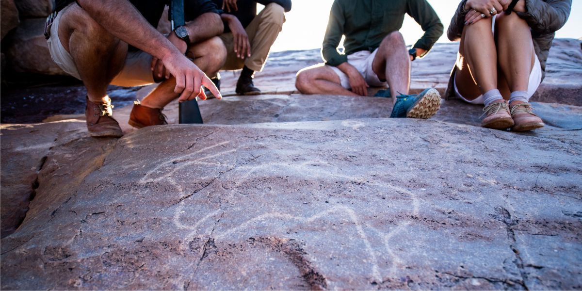 Rock art guest experience
