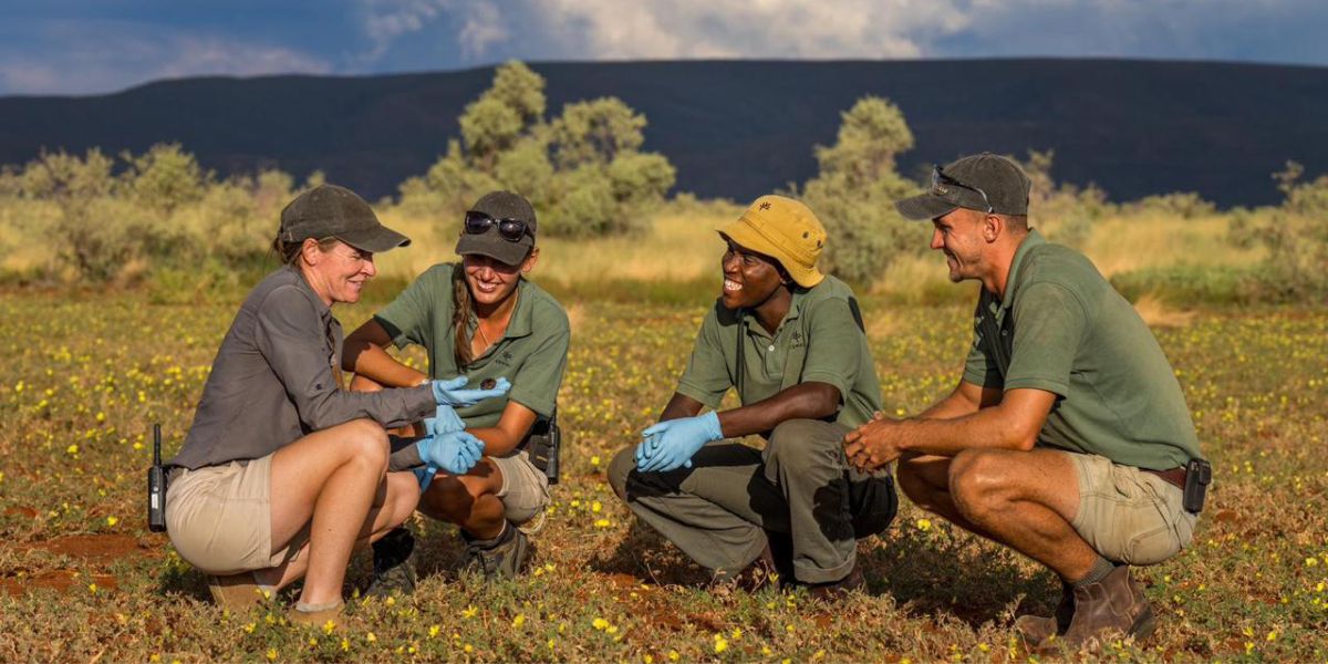 Tswalu foundation researchers in the field